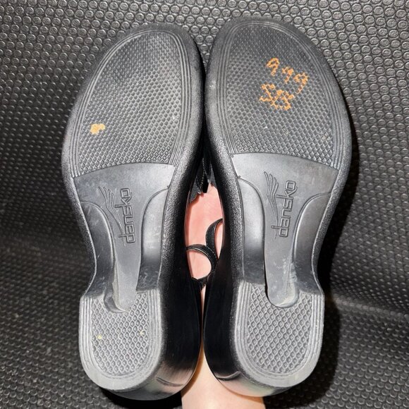 Dansko Wedge Ankle Strap Mary Jane Hook And Loop Heeled Sandal Women 7.5-8 (38) - Picture 7 of 7